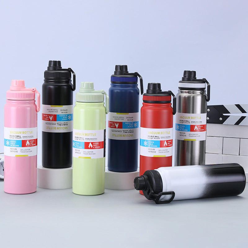 304 Stainless Steel Insulated Tumbler with Handle & Tea Strainer | Hot & Cold | Car Travel Home