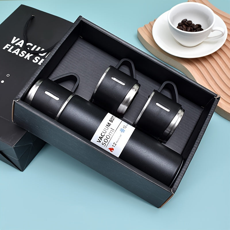 500ml Vacuum Flask Gift Set with 2 Stainless Steel Cups