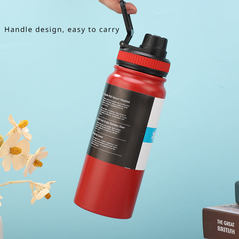 304 Stainless Steel Insulated Tumbler with Handle & Tea Strainer | Hot & Cold | Car Travel Home
