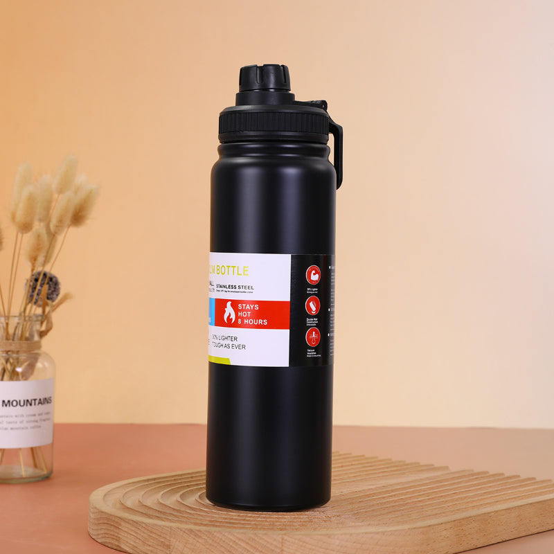 304 Stainless Steel Insulated Tumbler with Handle & Tea Strainer | Hot & Cold | Car Travel Home