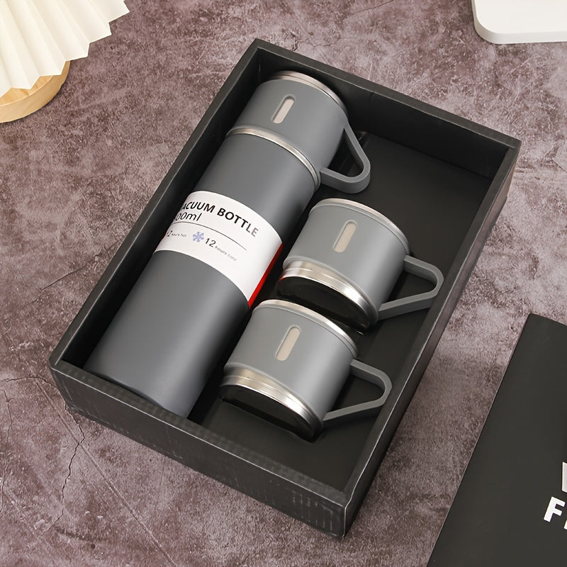 500ml Vacuum Flask Gift Set with 2 Stainless Steel Cups