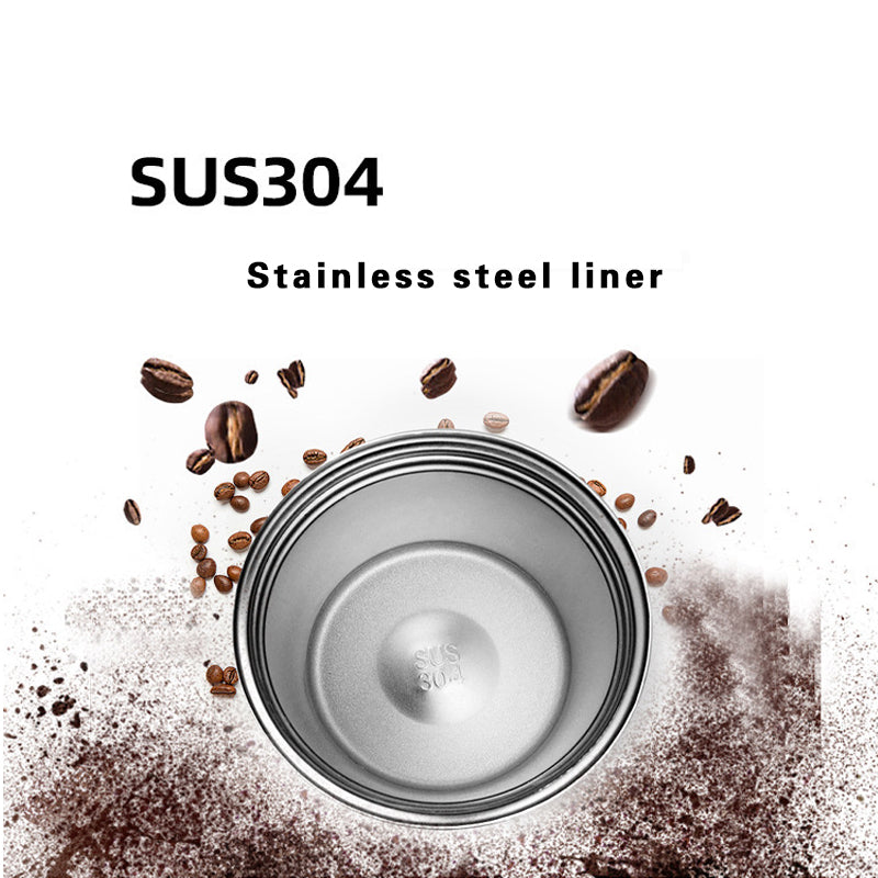 Non-slip Silicone Coffee Tumbler with One-Touch Lid | SUS304 Stainless Steel