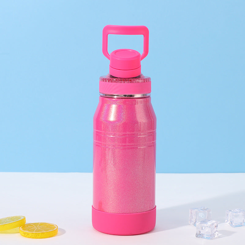 Rainbow Space Bottle | Insulated Tumbler with Handle | 350/600/800/1000/1500ml