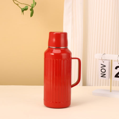 1000ml Insulated Tea Kettle with Mechanical Temperature Display | 316 Stainless Steel, Built-in Tea Infuser, Lid-as-Cup