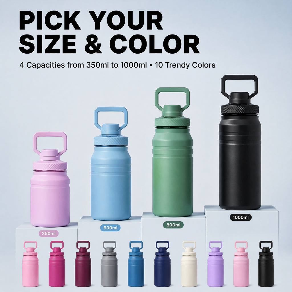 Rainbow Space Bottle | Insulated Tumbler with Handle | 350/600/800/1000/1500ml