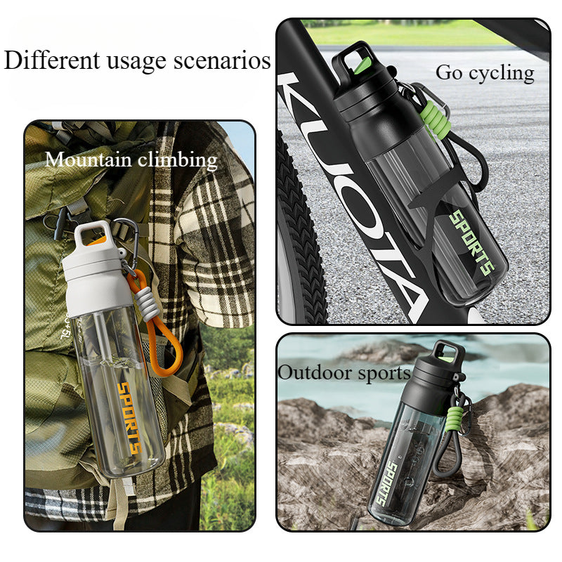 Tritan运动水杯 700ml | 一键弹盖 附登山扣