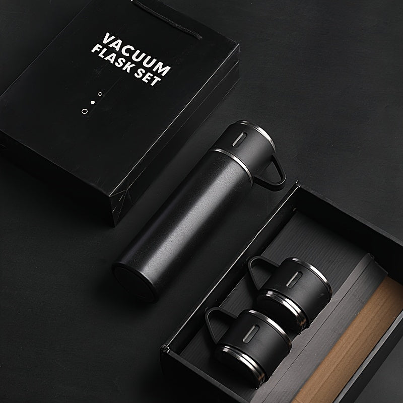 500ml Vacuum Flask Gift Set with 2 Stainless Steel Cups