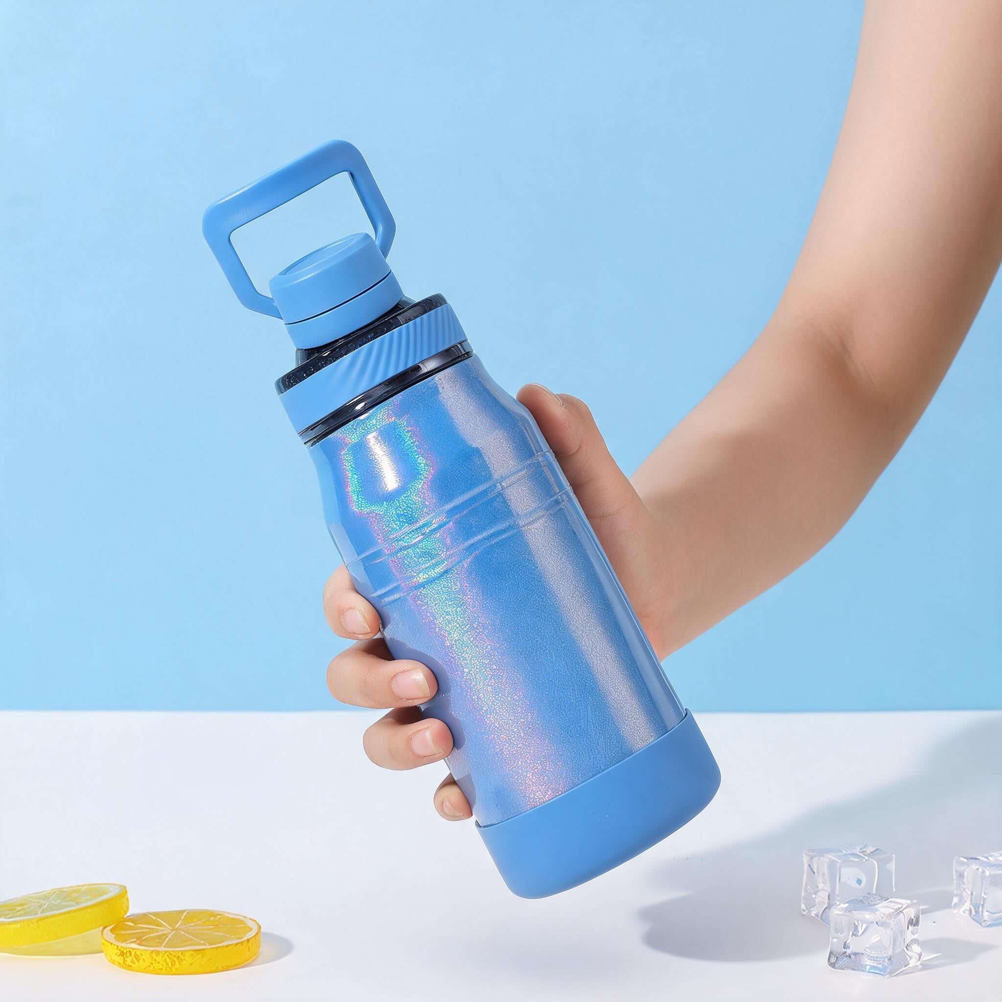 Rainbow Space Bottle | Insulated Tumbler with Handle | 350/600/800/1000/1500ml