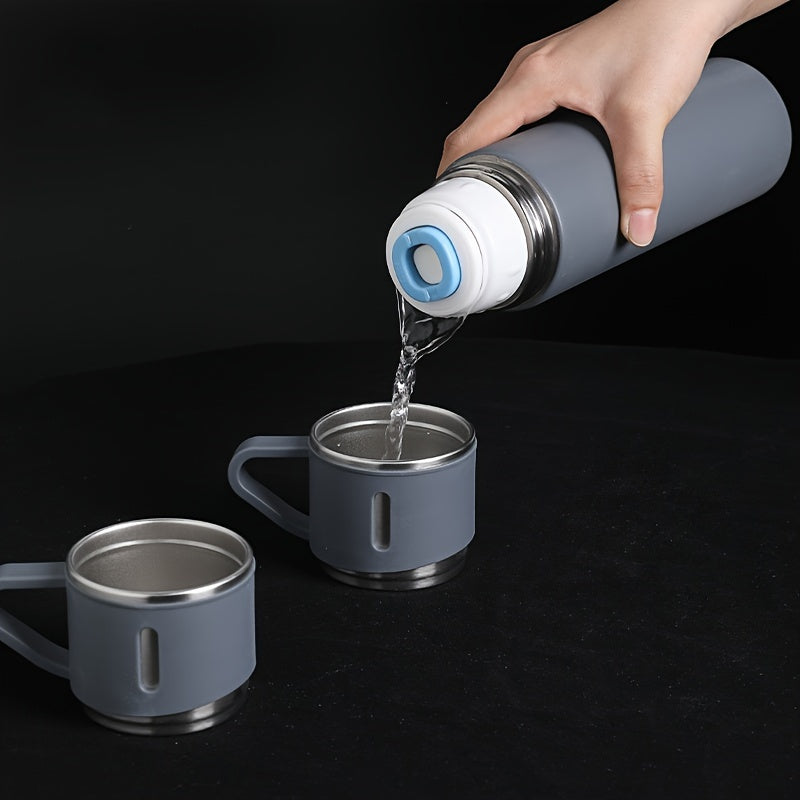500ml Vacuum Flask Gift Set with 2 Stainless Steel Cups