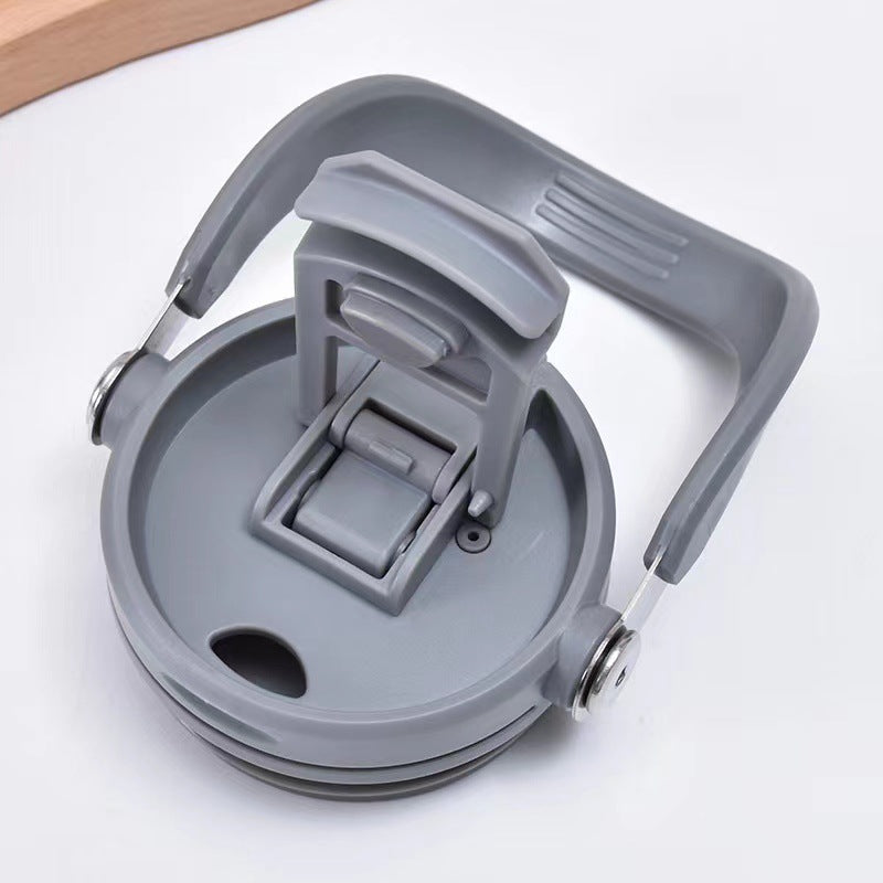 304 Stainless Steel Insulated Tumbler 890ml | Handle + Dual-Lid (Straw & Direct Drink) | Car Travel Home