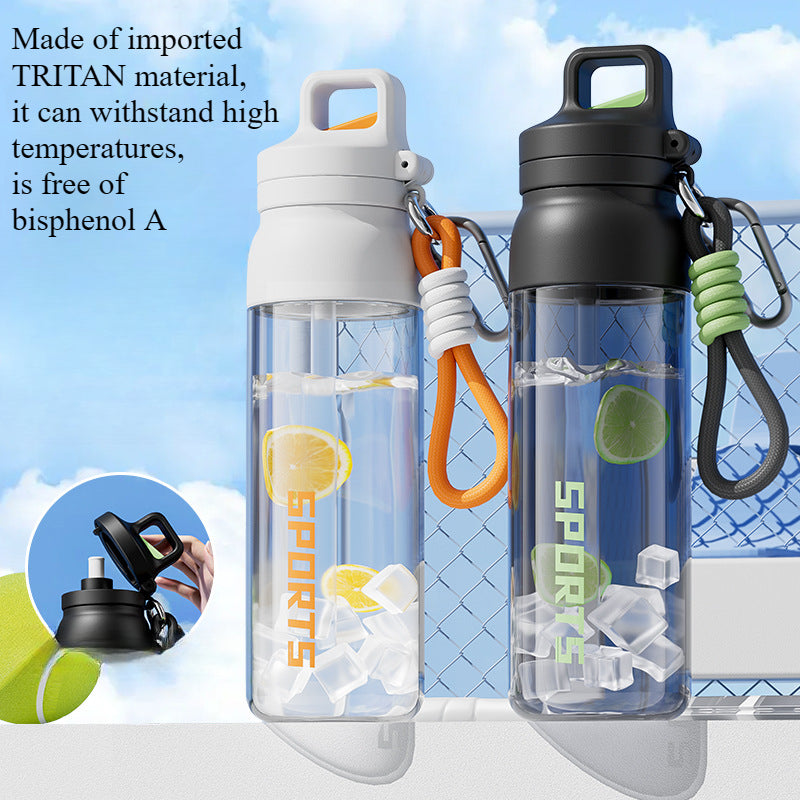 Tritan运动水杯 700ml | 一键弹盖 附登山扣