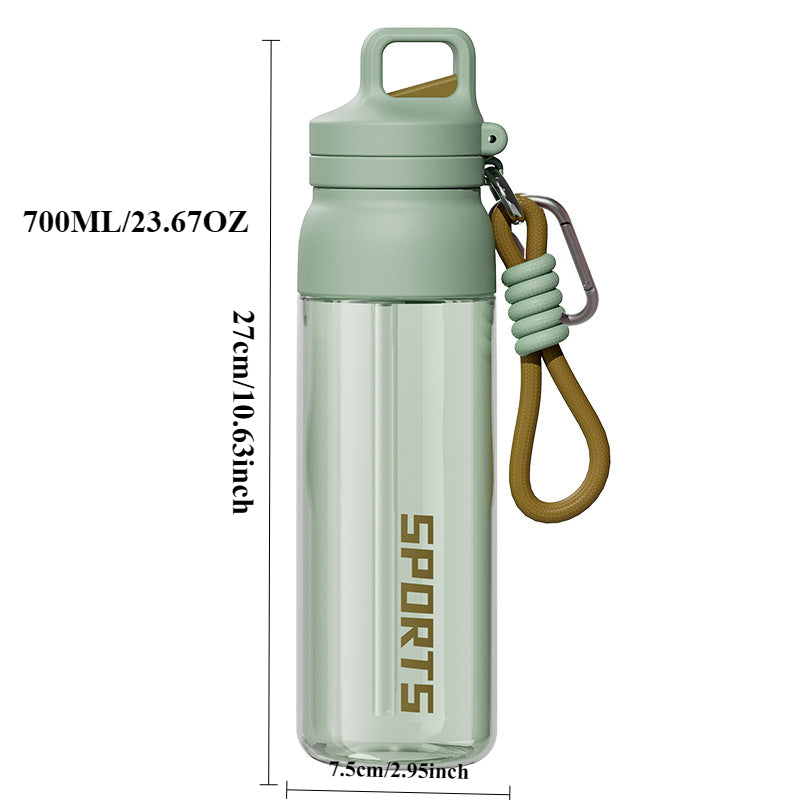 Tritan运动水杯 700ml | 一键弹盖 附登山扣